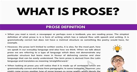 example of fictional prose|Prose in Literature: Definition & Examples .
